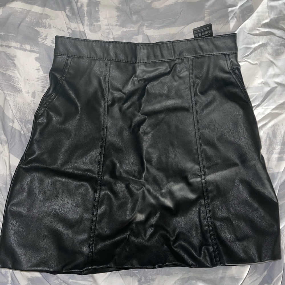Black Leather Skirt
